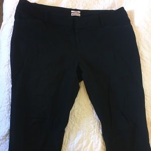 Black slack pants